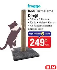 FROGGO KEDİ TIRMALAMA DİREĞİ 50 CM